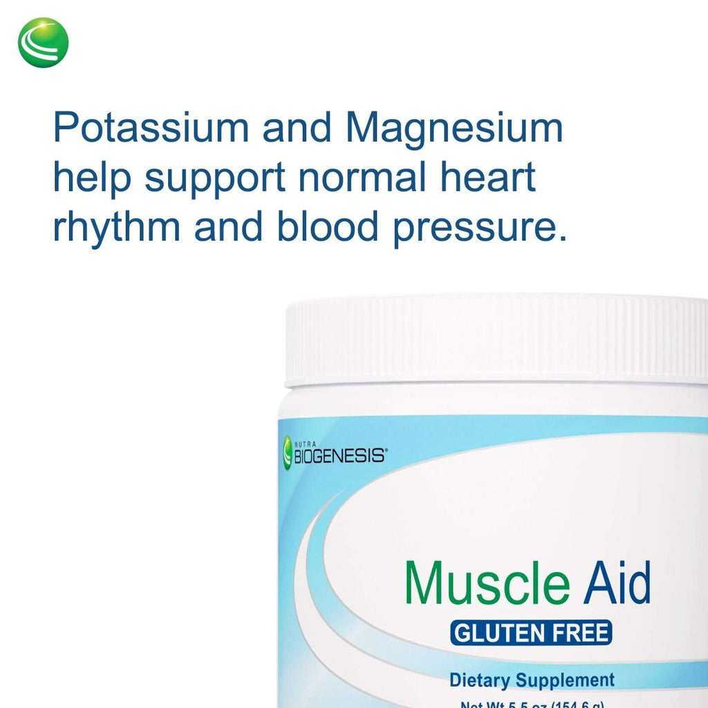 Nutra BioGenesis - Muscle Aid - Malic Acid, B Vitamins, Amino Acids and Electrolytes for Cellular Energy & Muscle Support - Gluten Free - 153 g