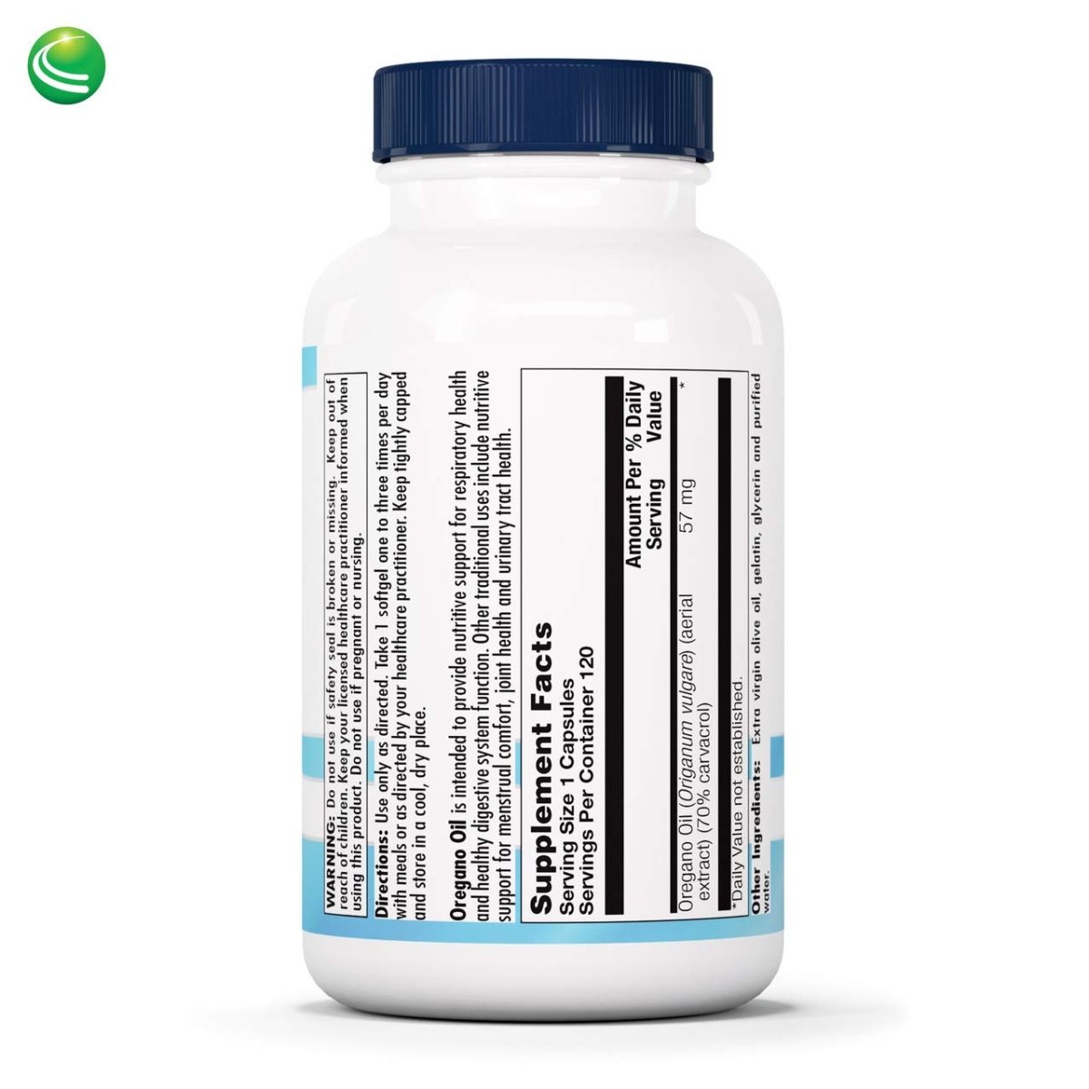 Nutra BioGenesis - Oregano Oil - Breathing and Digestive Support - 120 Capsules  10262