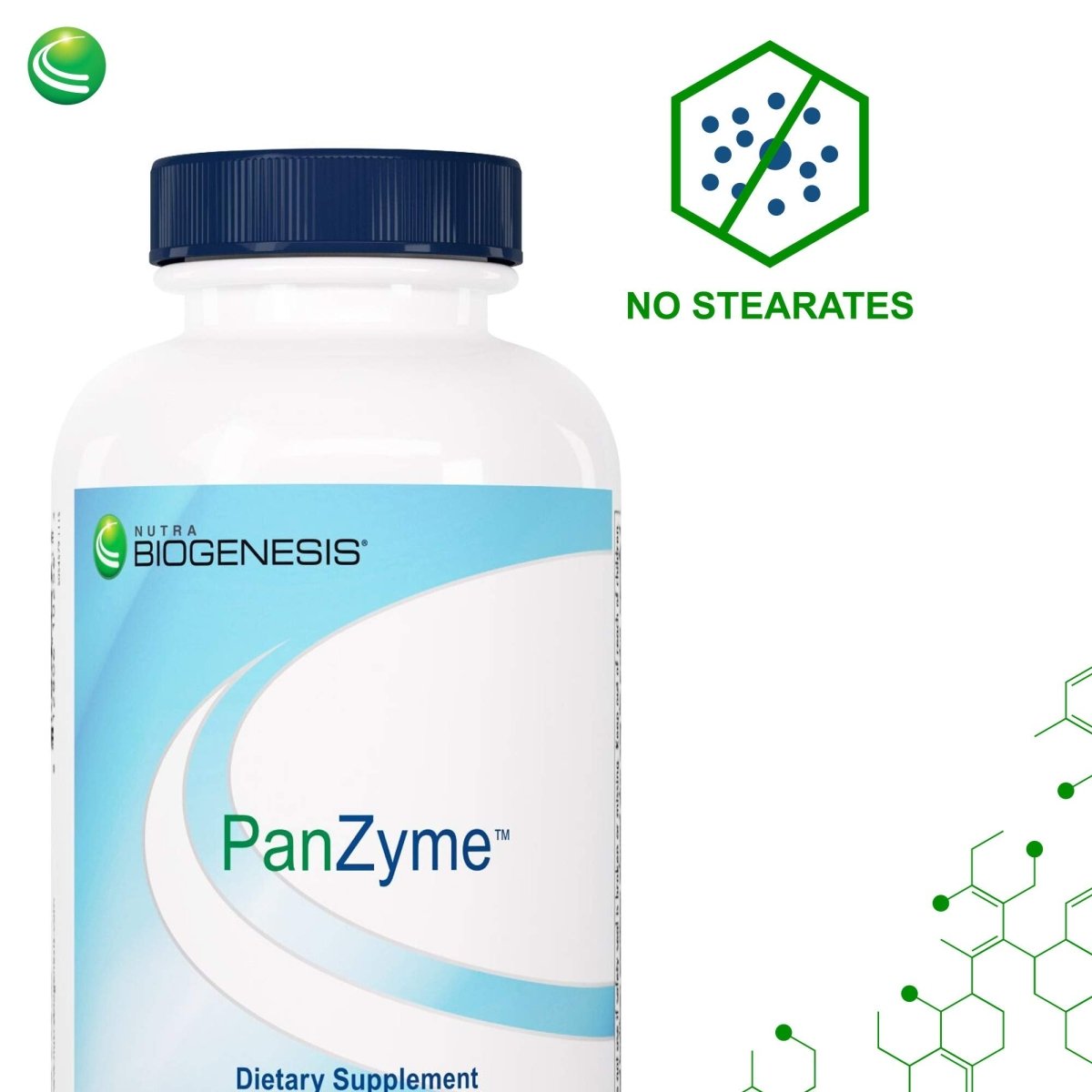 Nutra BioGenesis - PanZyme - B Vitamins, Betanine HCl, and Pancreatin as Digestive Enzymes for Digestive Health - 180 Capsules
