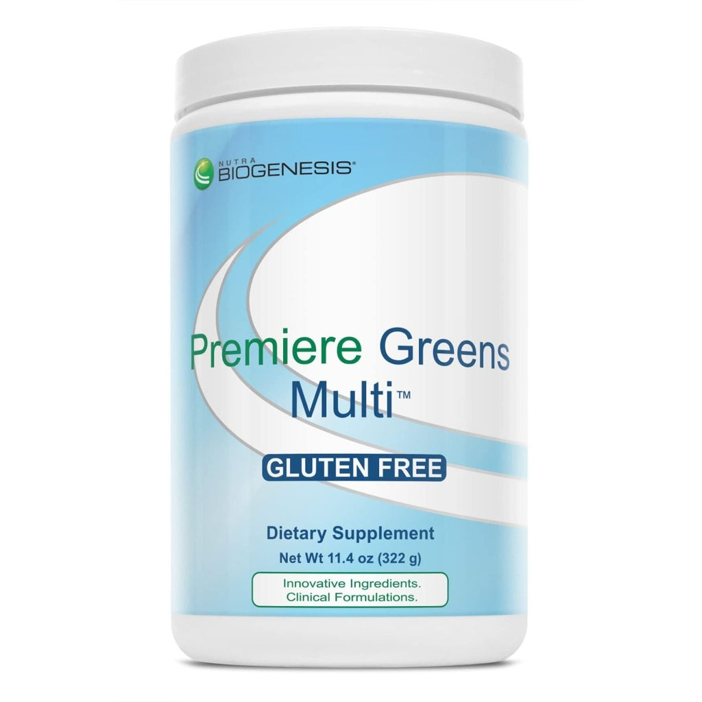 Nutra BioGenesis - Premiere Greens Multi - Superfood Protein, Fiber, Antioxidant, and Essential Nutrient Powder Supplement - 322 g