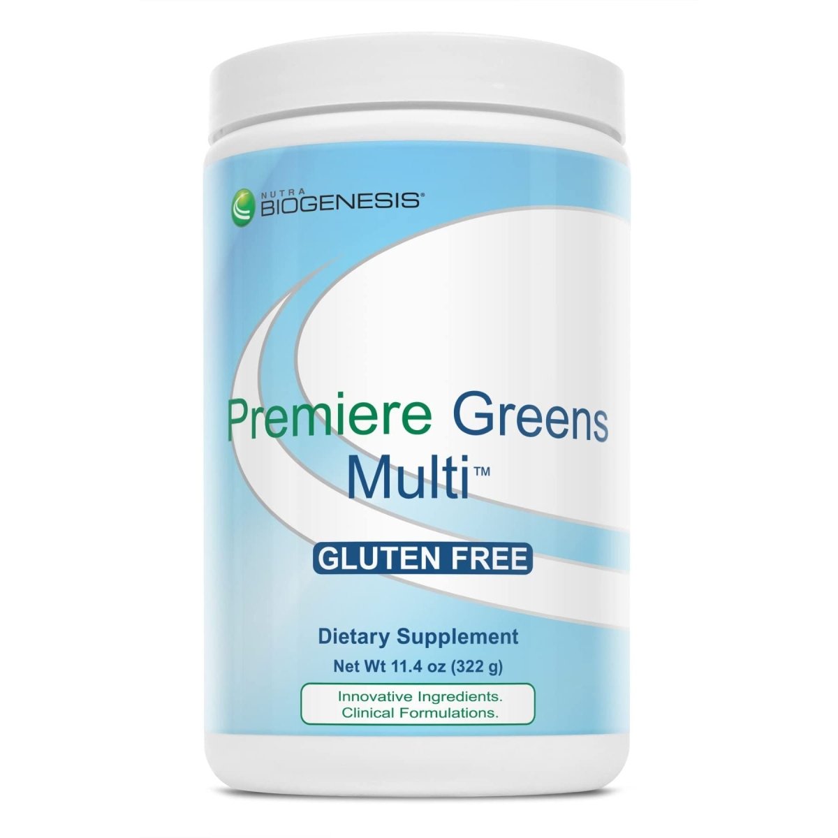 Nutra BioGenesis - Premiere Greens Multi - Superfood Protein, Fiber, Antioxidant, and Essential Nutrient Powder Supplement - 322 g