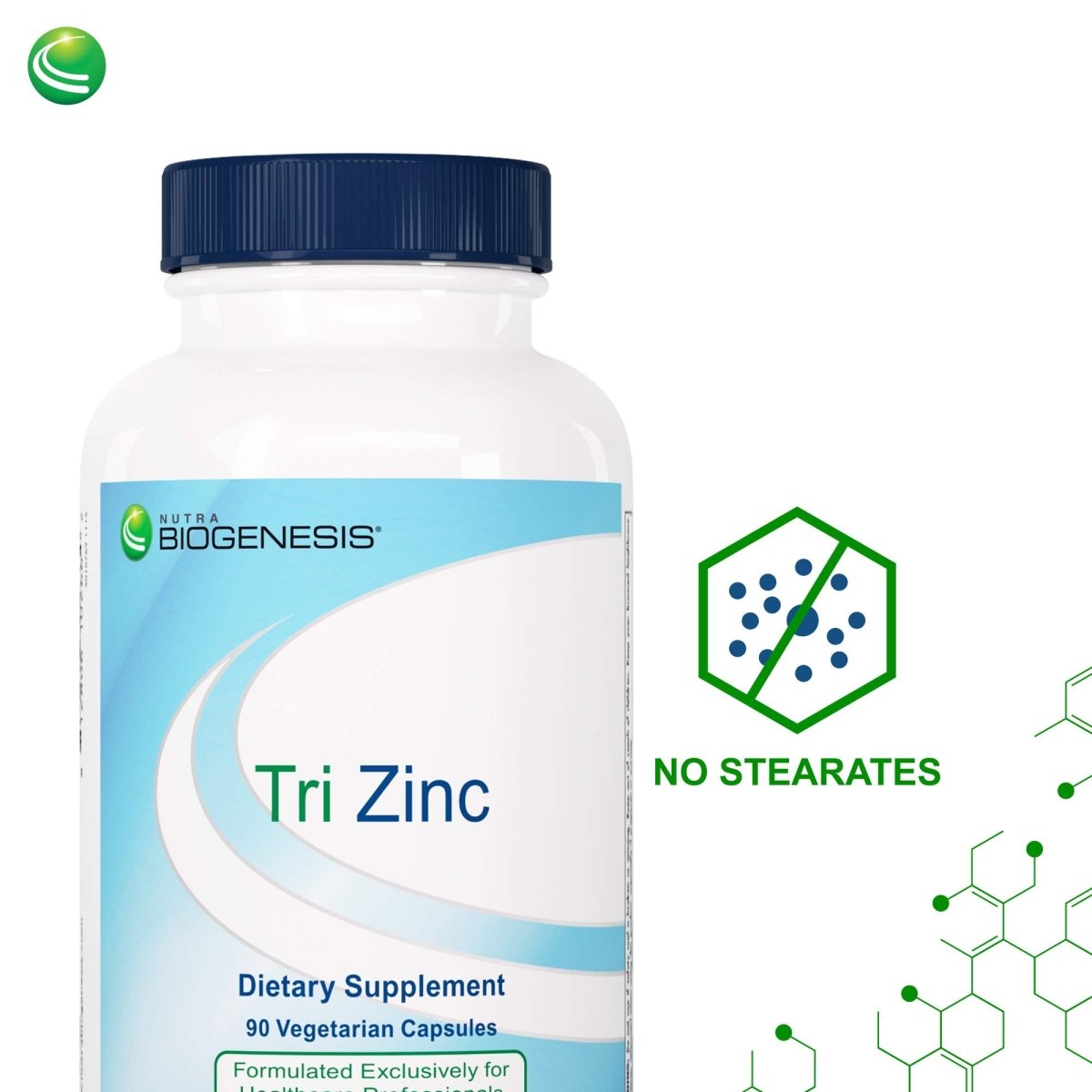 Nutra BioGenesis Tri Zinc - Digestion and Immune Health Support - 90 Capsules