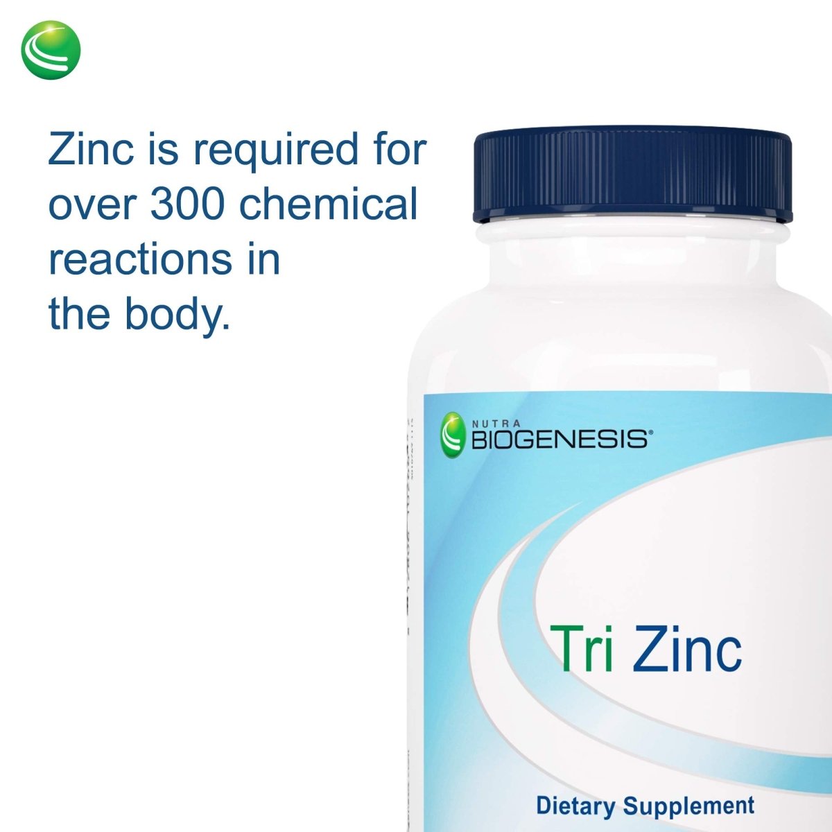 Nutra BioGenesis Tri Zinc - Digestion and Immune Health Support - 90 Capsules
