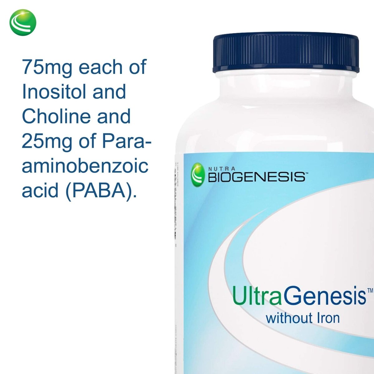 Nutra BioGenesis - Ultra Genesis Without Iron, 180 Capsules