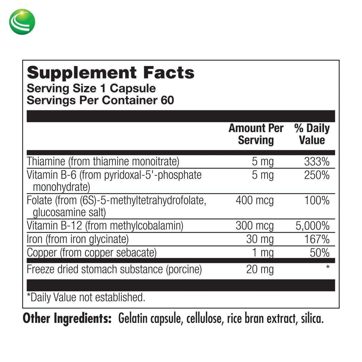 Nutra BioGenesis - Ultra Hematinic -, RBC Support and Energy - 60 Capsules 13576