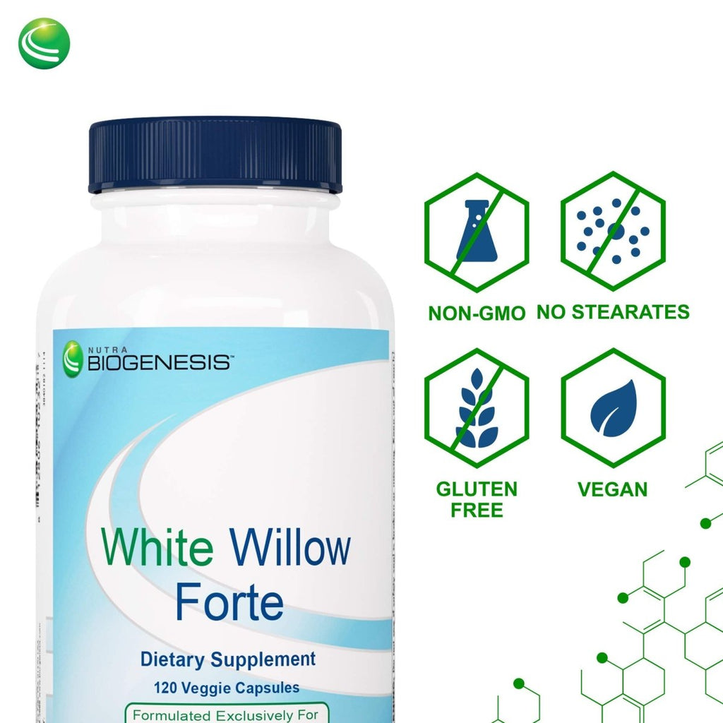 Nutra BioGenesis - White Willow Forte - 120 Capsules  01232