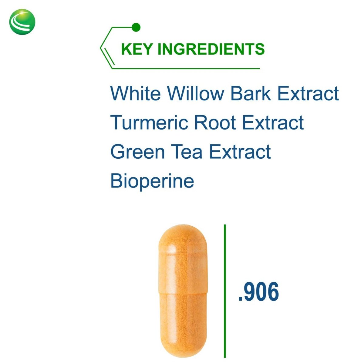 Nutra BioGenesis - White Willow Plus - White Willow Bark Extract, Caffeine, Curcumin and BioPerine to Help Support Body's Normal Response - Gluten Free, Vegan, Non-GMO - 60 Capsules