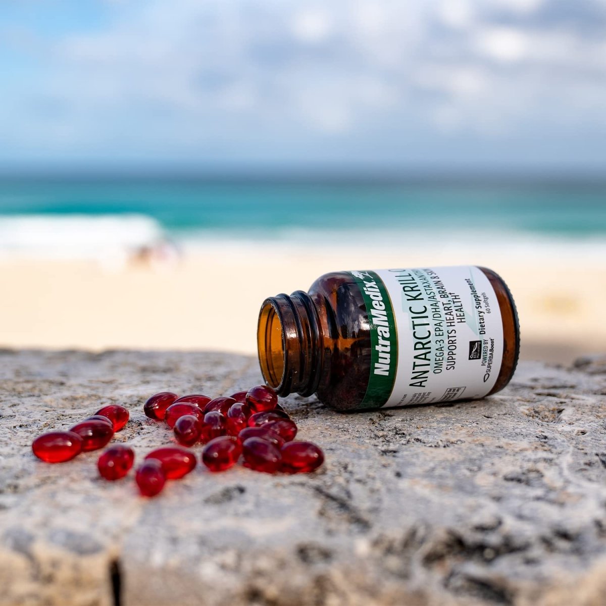 NutraMedix Antarctic Krill Oil 500mg -(60 Softgels)