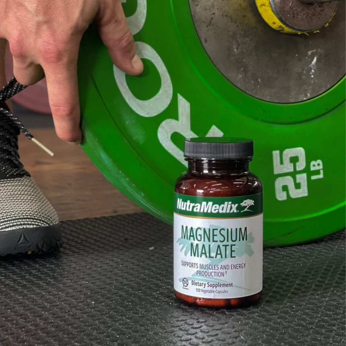 NutraMedix Magnesium Malate 200mg - Bioavailable Energy, Bone Health, Muscle & Joint Support Supplement - Vegan, Non-GMO & Gluten-Free Vitamin and Mineral Support (120 Vegetarian Capsules)