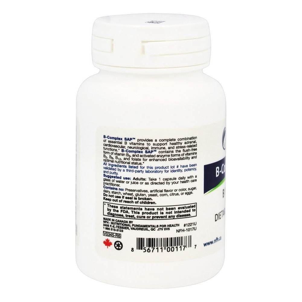 Nutritional Fundamentals for Health B-Complex SAP 60 caps