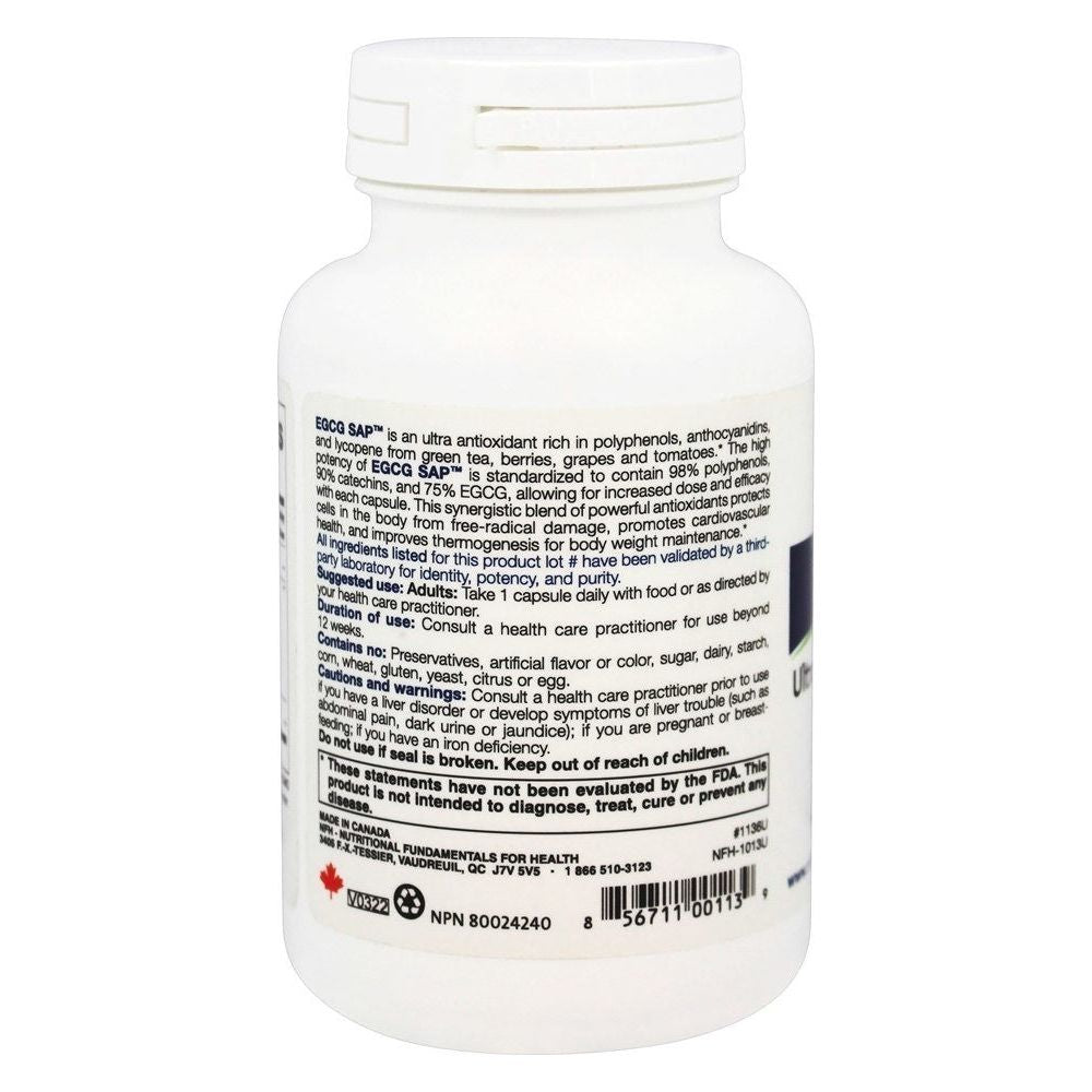 Nutritional Fundamentals for Health EGCG SAP 60 caps