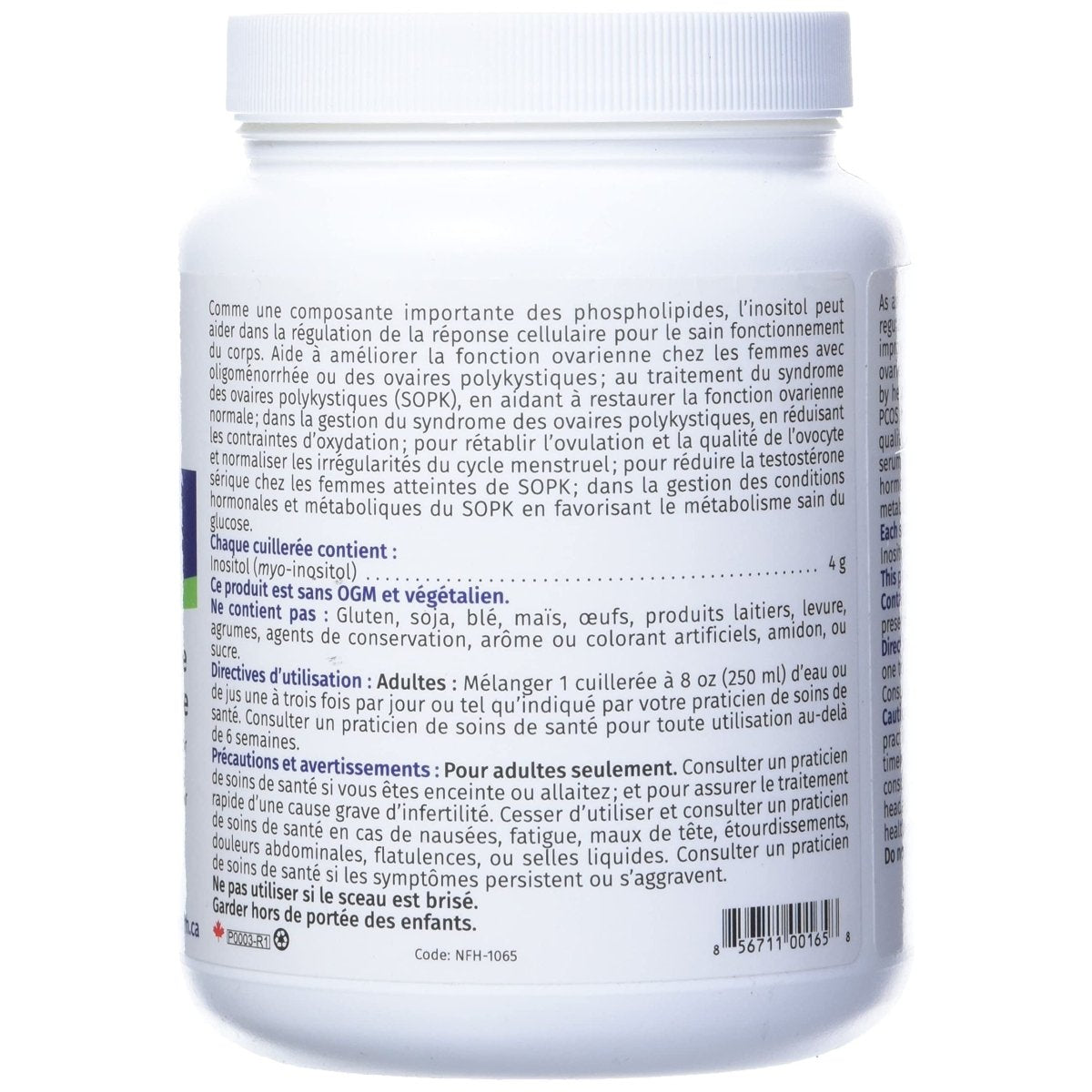 Nutritional Fundamentals for Health Inositol SAP 500 g