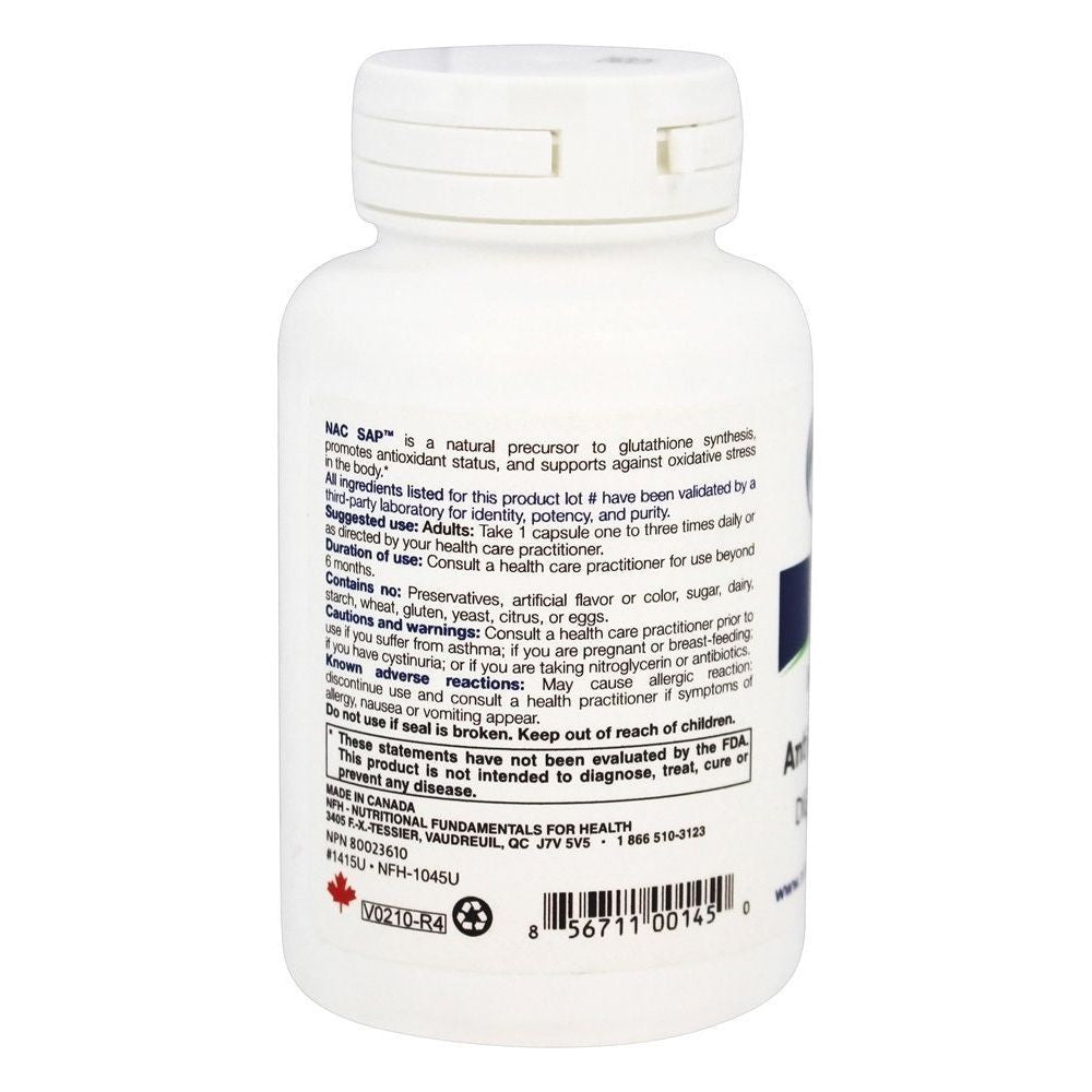 Nutritional Fundamentals for Health NAC SAP 90 caps