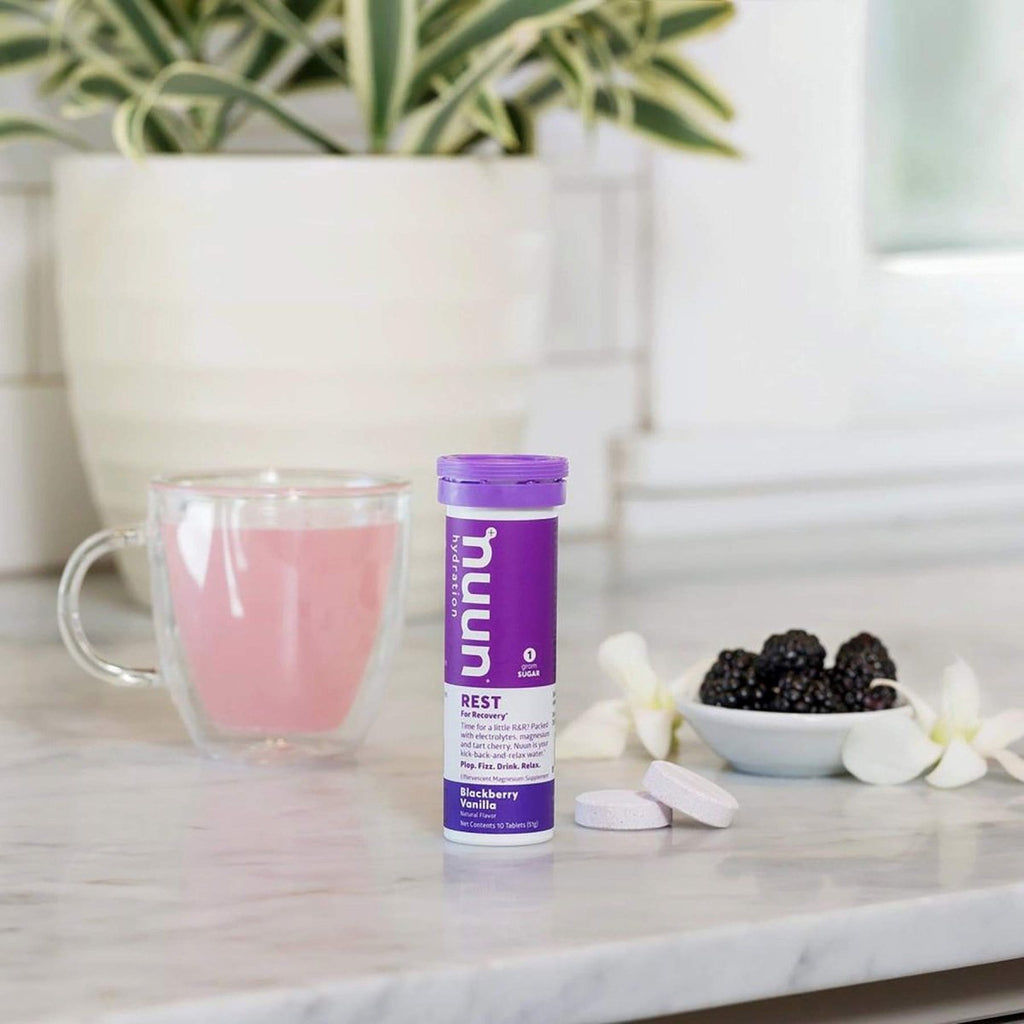Nuun - Rest Effervescent Magnesium Supplement Blackberry Vanilla - 10 Tablets