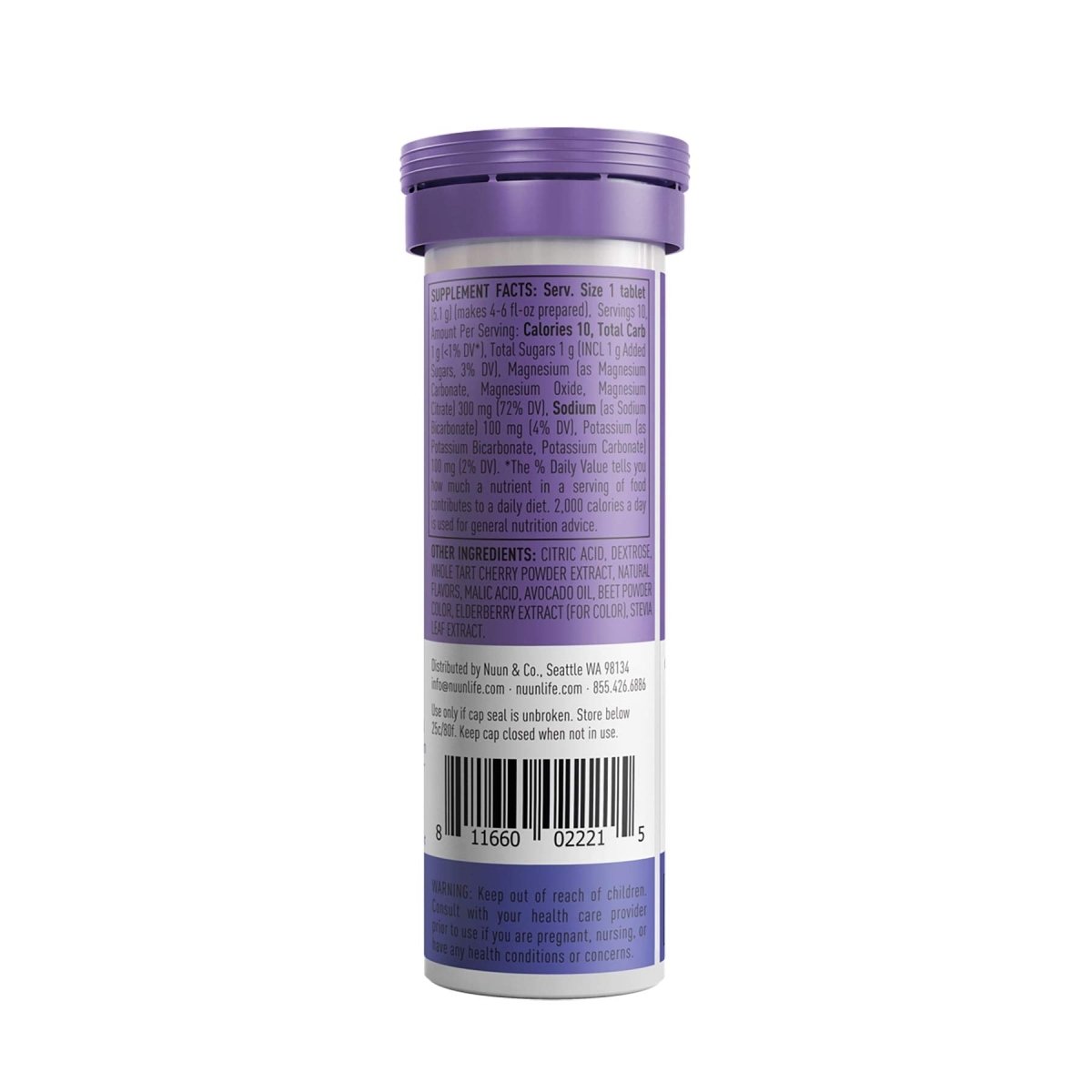 Nuun - Rest Effervescent Magnesium Supplement Blackberry Vanilla - 10 Tablets