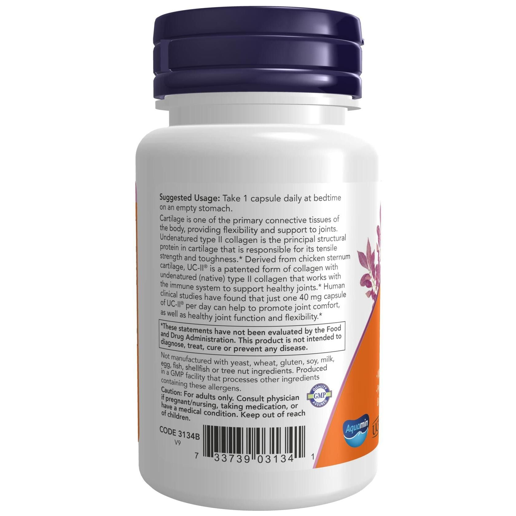 Now Foods UC-II Type II Collagen 60 Vcaps - 3134