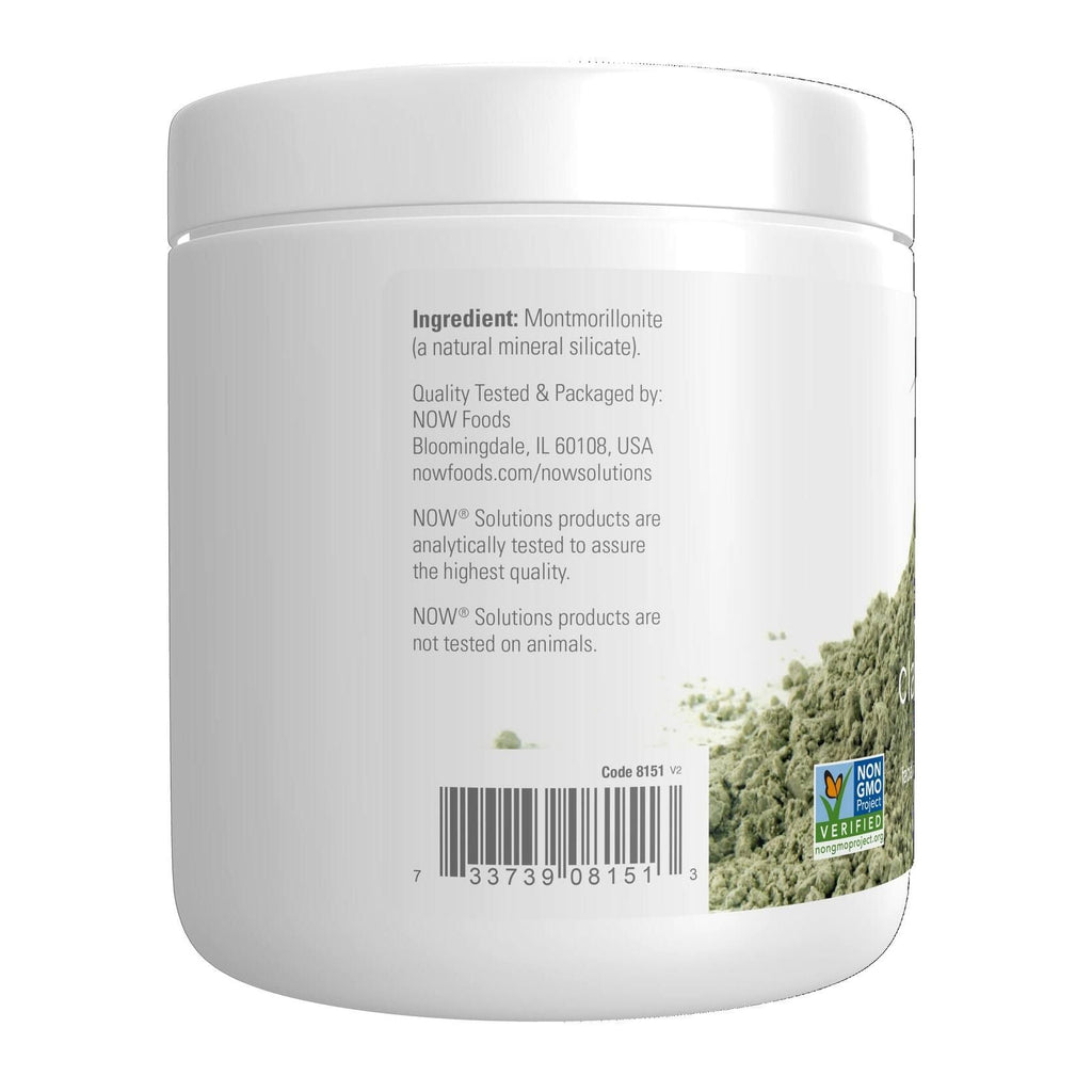 NOW Foods Solutions, European Clay Powder, Pure Powder for a Detox Facial Cleansing Mask, 14-Ounce