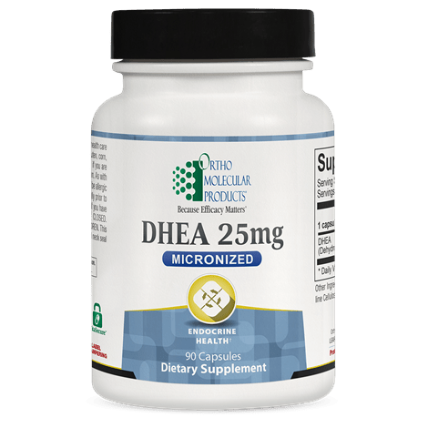 Ortho Molecular DHEA 25mg Micronized 90 Capsules