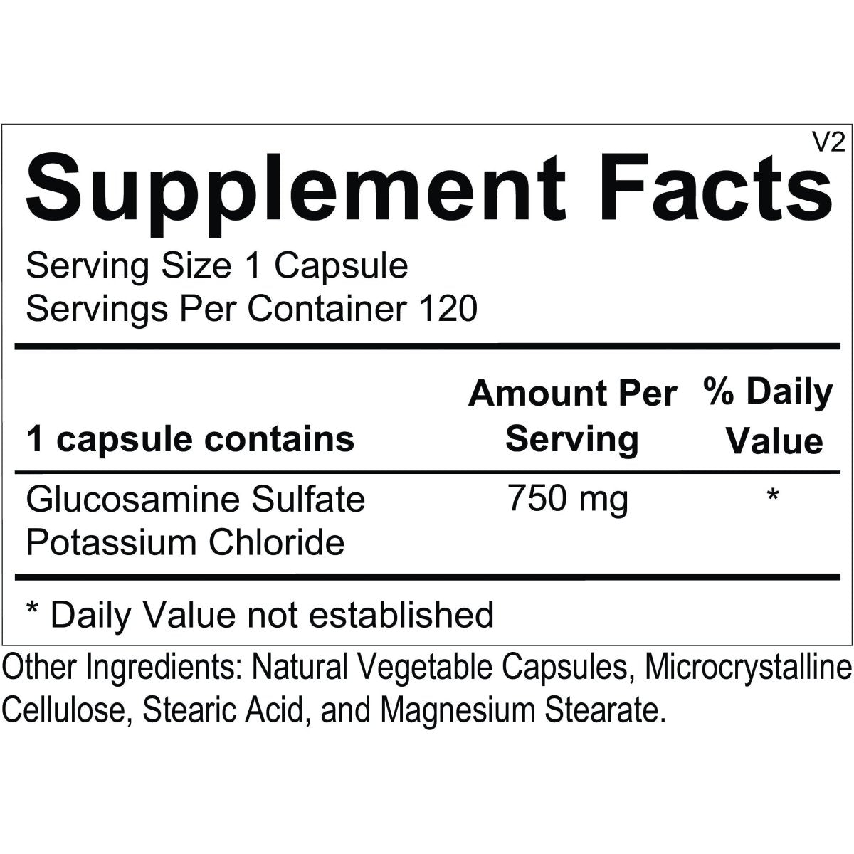 Ortho Molecular Glucosamine Sulfate 120 Cap