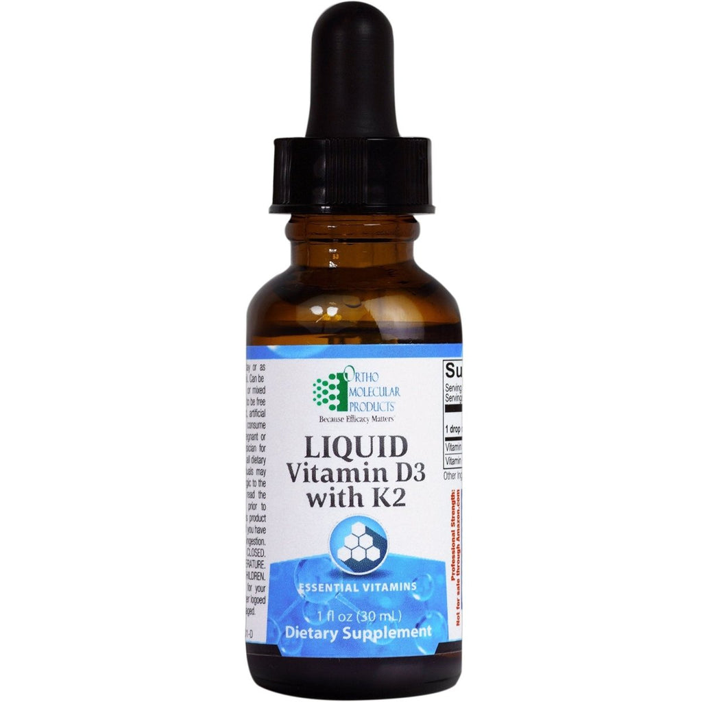 Ortho Molecular - Liquid Vitamin D3 with K2 - 1 OZ Liquid