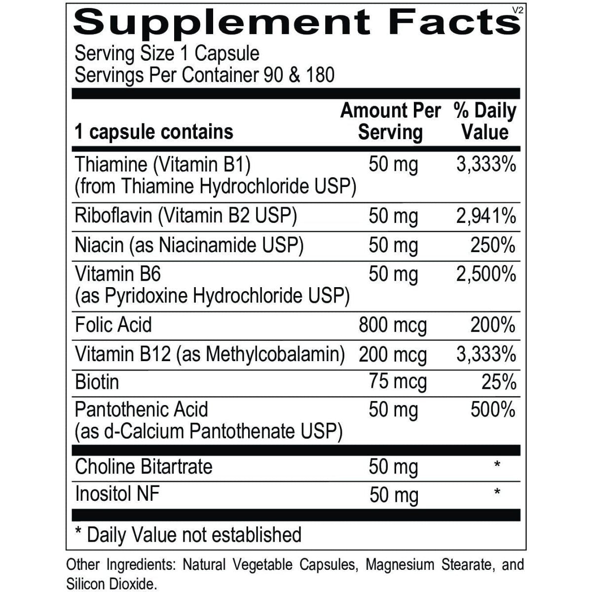 Ortho Molecular - Ortho B Complex - 90 Capsules