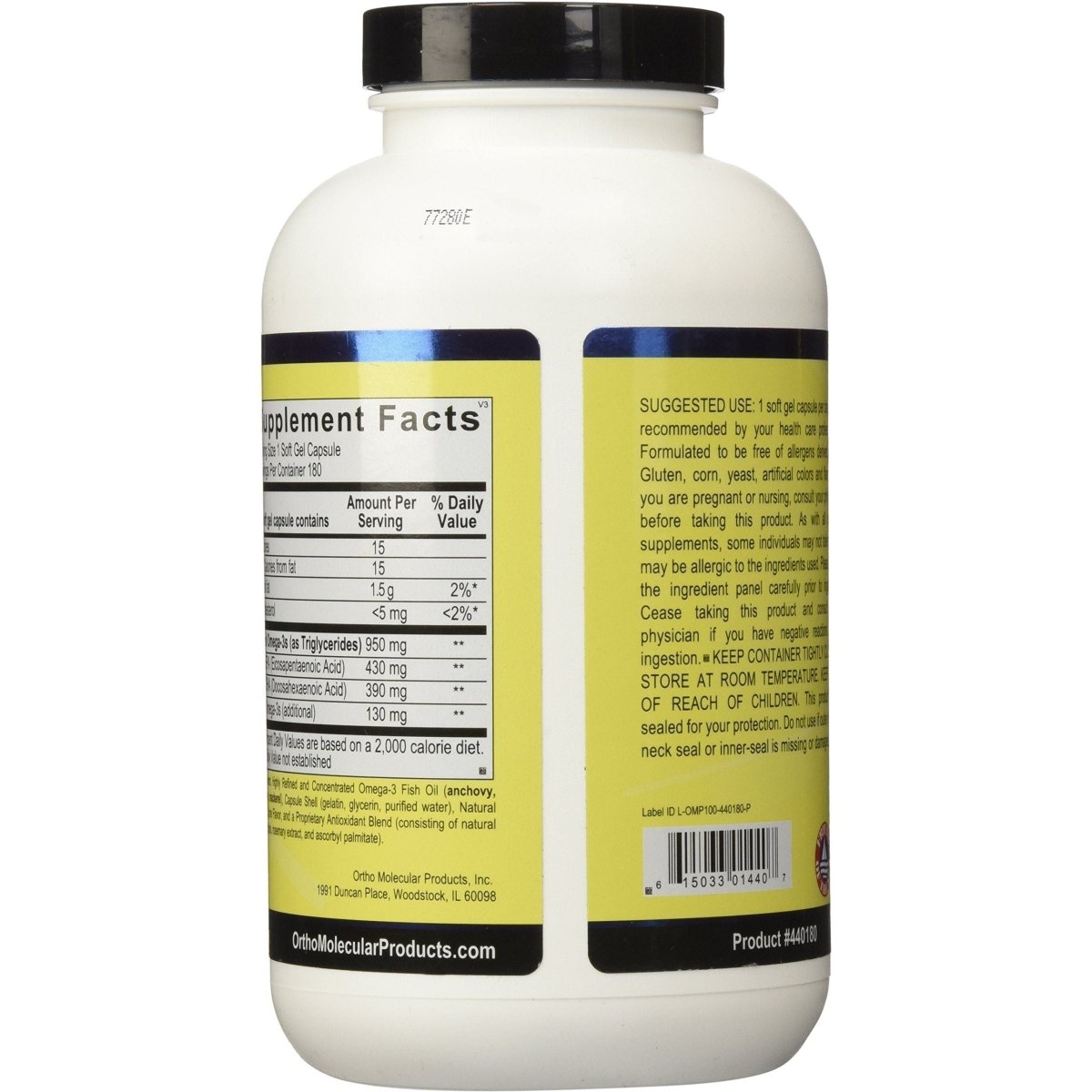 Ortho Molecular - Orthomega 820-180 Soft Gel Capsules