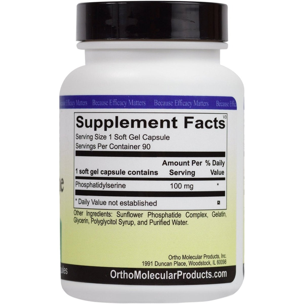 Ortho Molecular - Phosphatidylserine - 90 Softgels