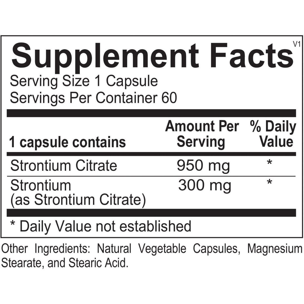 Ortho Molecular Product Strontium - 60 Capsules