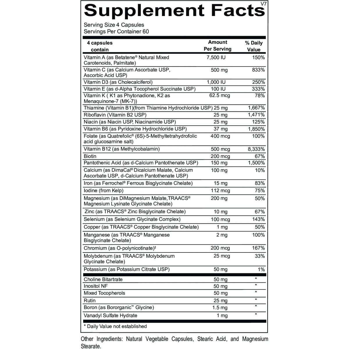 Ortho Molecular Products Alpha Base Capsules with Iron, 240 Count