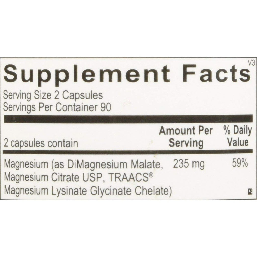 Ortho Molecular Products, Reacted Magnesium, 180 Capsules
