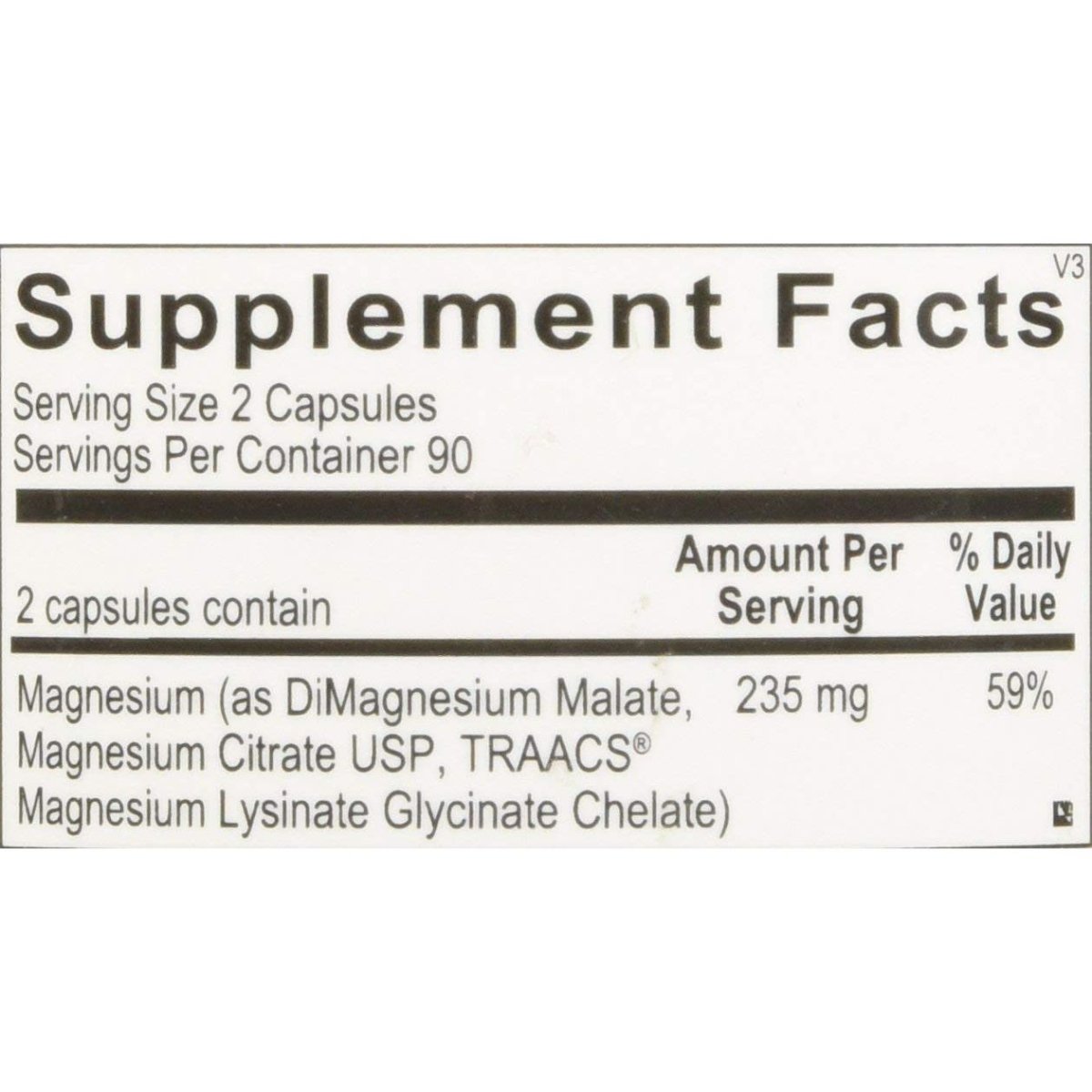 Ortho Molecular Products, Reacted Magnesium, 180 Capsules