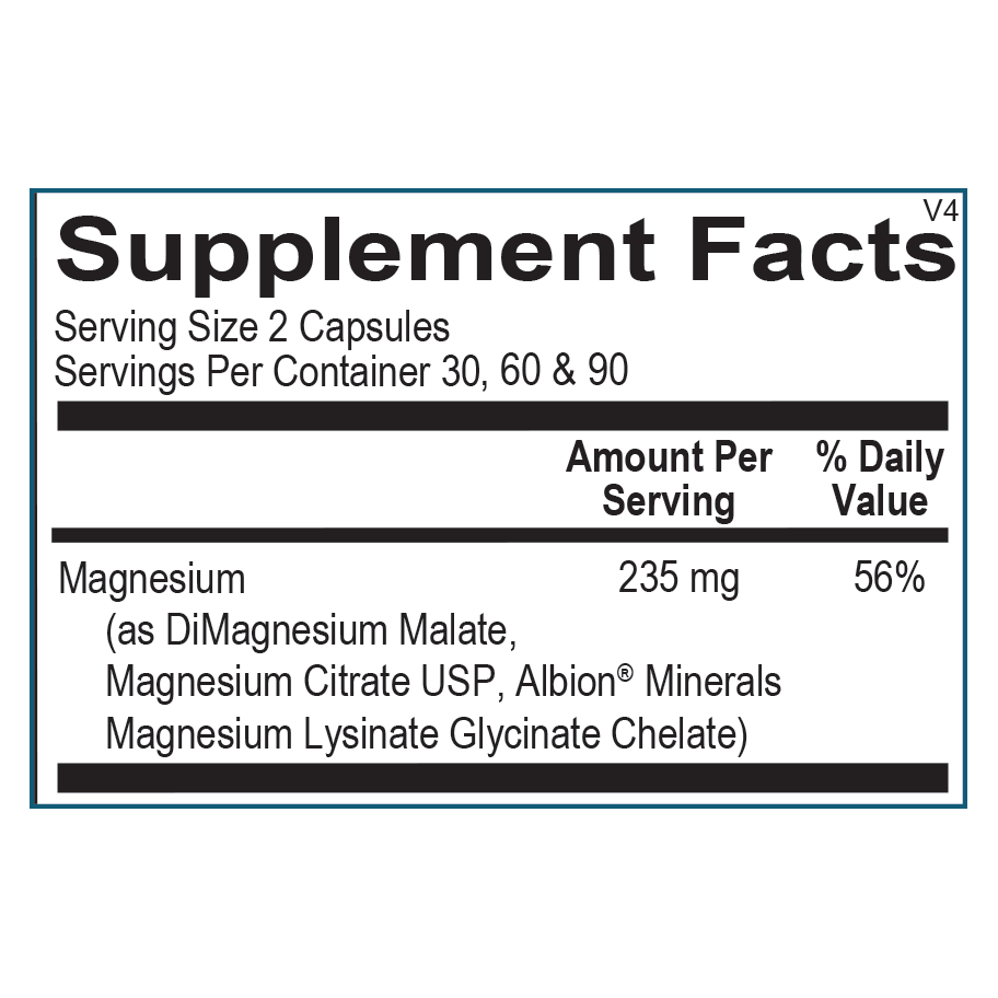 Ortho Molecular Products - Reacted Magnesium & Potassium - 60 Capsules