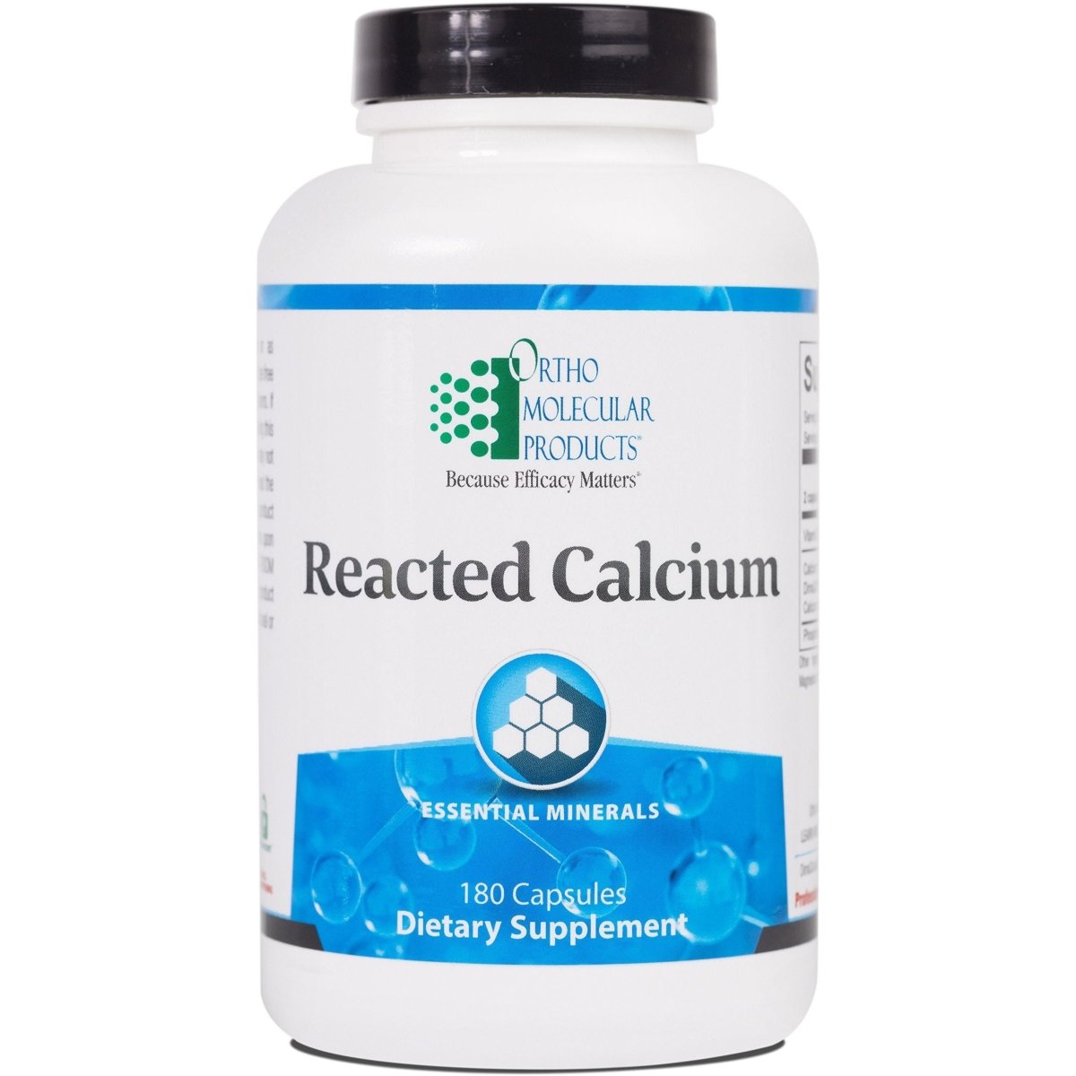 Ortho Molecular - Reacted Calcium - 180 Capsules