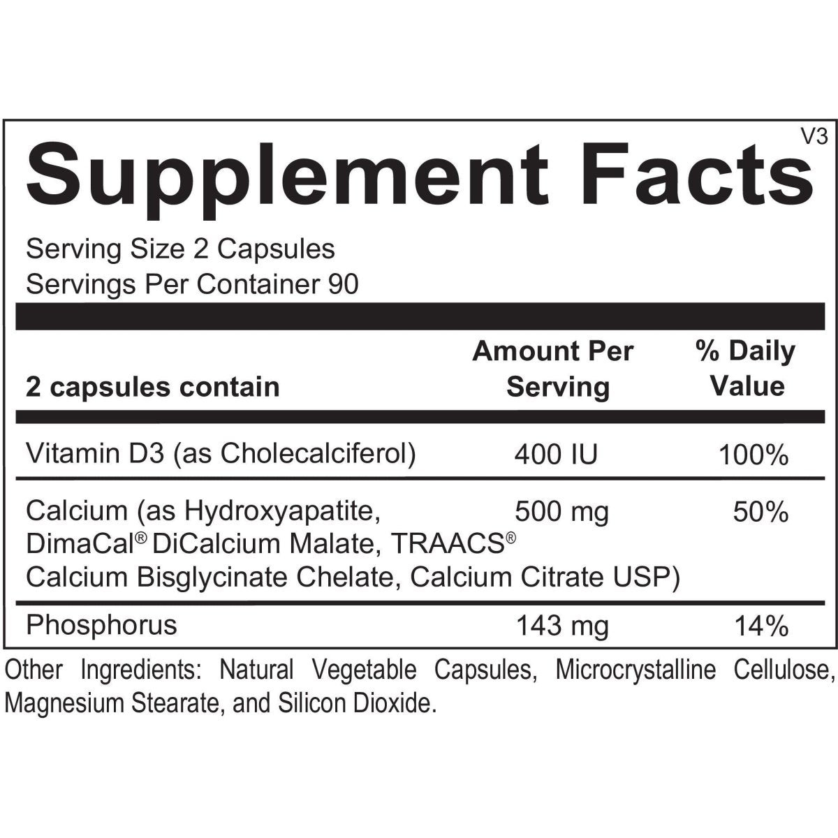 Ortho Molecular - Reacted Calcium - 180 Capsules