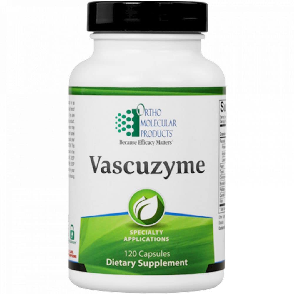 Ortho Molecular Vascuzyme 120 Capsules - B09MZDWCPW