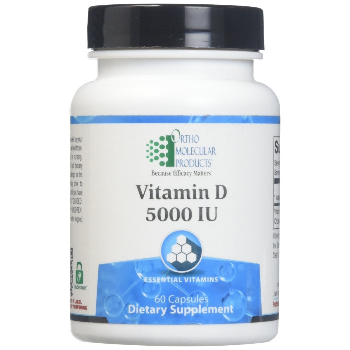 Ortho Molecular - Vitamin D 5000 iu - 60 Capsules