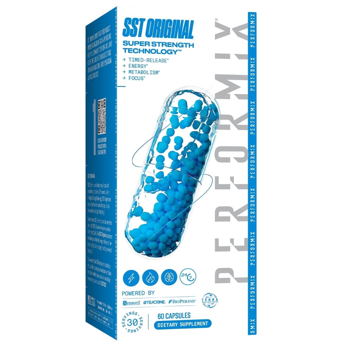PERFORMIX - SST Original - Pre Workout - 250 mg Caffeine  60 Capsules