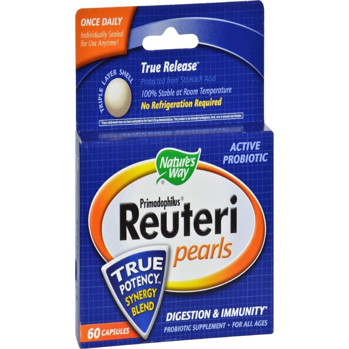 Primadophilus Reuteri Pearls - Nature's Way - 60 - Pearl