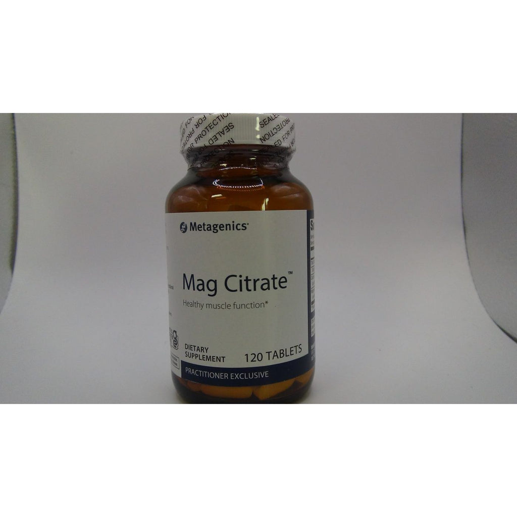 Metagenics Mag Citrate, Magnesium Citrate Supplement with Calcium to Help Support Healthy Muscle Function - 30 Servings