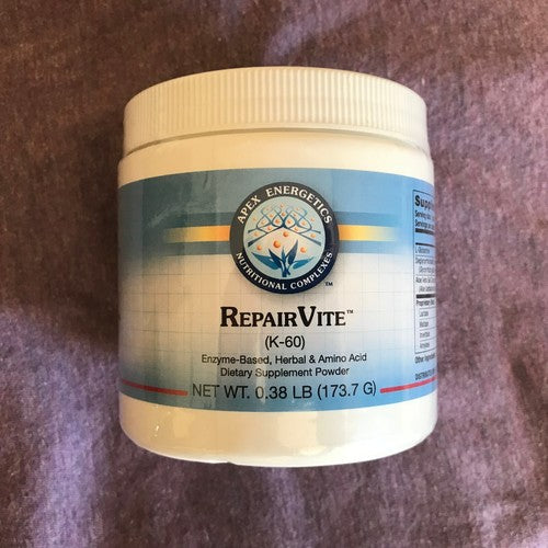 Apex Energetics K-60 REPAIRVITE (173g) Enzyme-Based Herbal & Amino Acid Dietary Supplement Powder by Apex Energetics