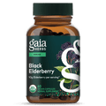 Gaia Herbs Black Elderberry - Daily Immune Support Supplement to Help Maintain Well-Being - with Black Elderberries and Acerola Fruit for Antioxidant Support - 60 Vegan Capsules (30-Day Supply)