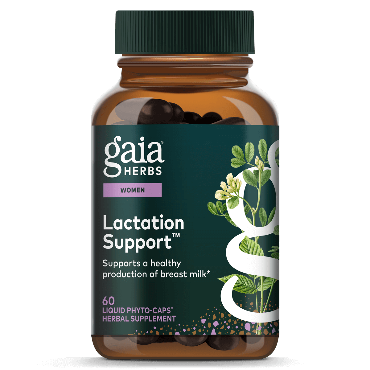 Gaia Herbs Lactation Support, Vegan Liquid Capsules, 120 Count - Lactation Supplement for Breastfeeding Mothers, Supports Healthy Milk Flow & Enhances Breast Milk Nutrition