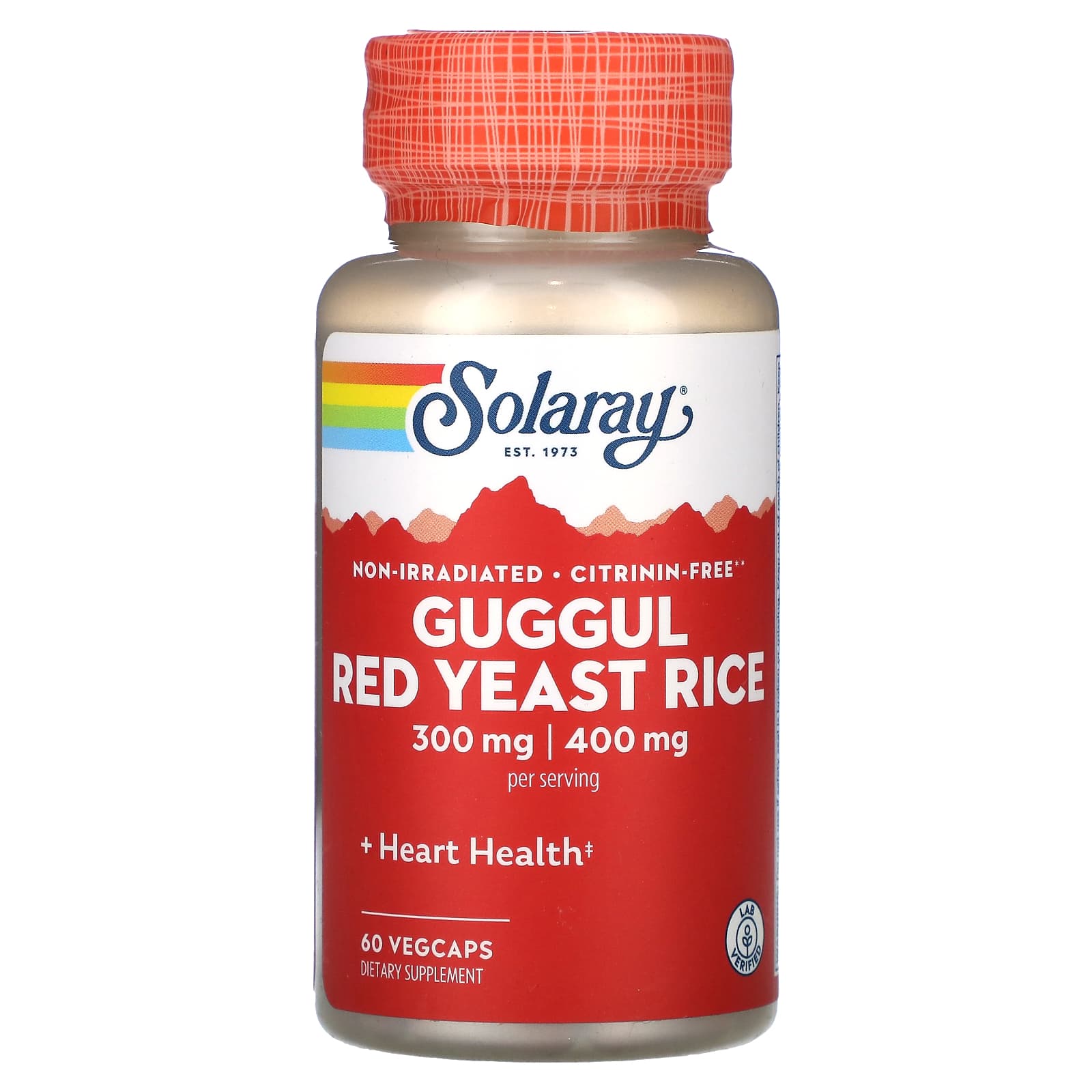 Solaray Guggul and Red Yeast Rice Supplement, 60 Count