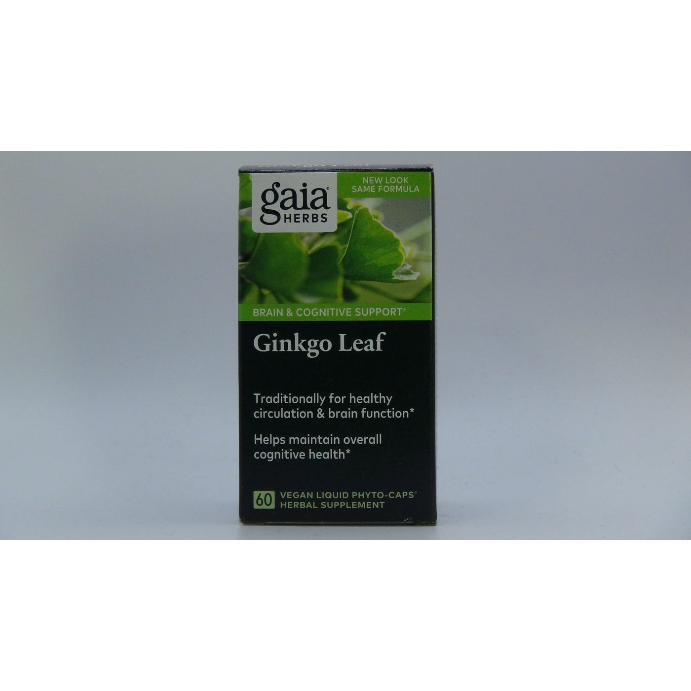 Gaia Herbs Ginkgo Leaf - Traditionally Used to Support Healthy Circulation and Brain Function - Organic, Herbal Supplement - 60 Vegan Liquid Phyto-Capsules (20-Day Supply)