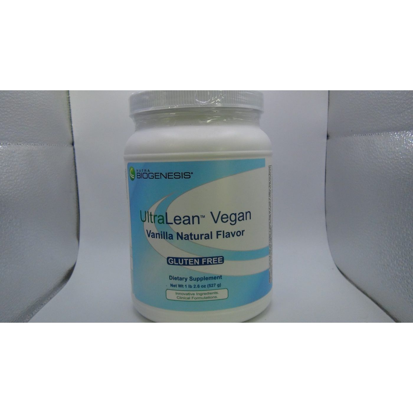 Nutra BioGenesis - UltraLean Vegan Vanilla - Functional Food Shake, Powdered Nutritional Beverage, Plant Based Protein Supplement - 1.2 Lb