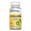 SOLARAY L Theanine 200mg, Healthy Mood Support and Focus Supplement with Vitamin B-6, Sugar Free Natural Lemon Lime Flavor, Lab Verified, 60-Day Guarantee, 30 Servings, 30 L Theanine Chewables