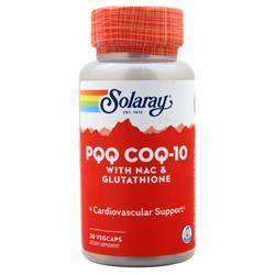 SOLARAY PQQ & CoQ-10 with Glutathione & NAC 30 Vcp