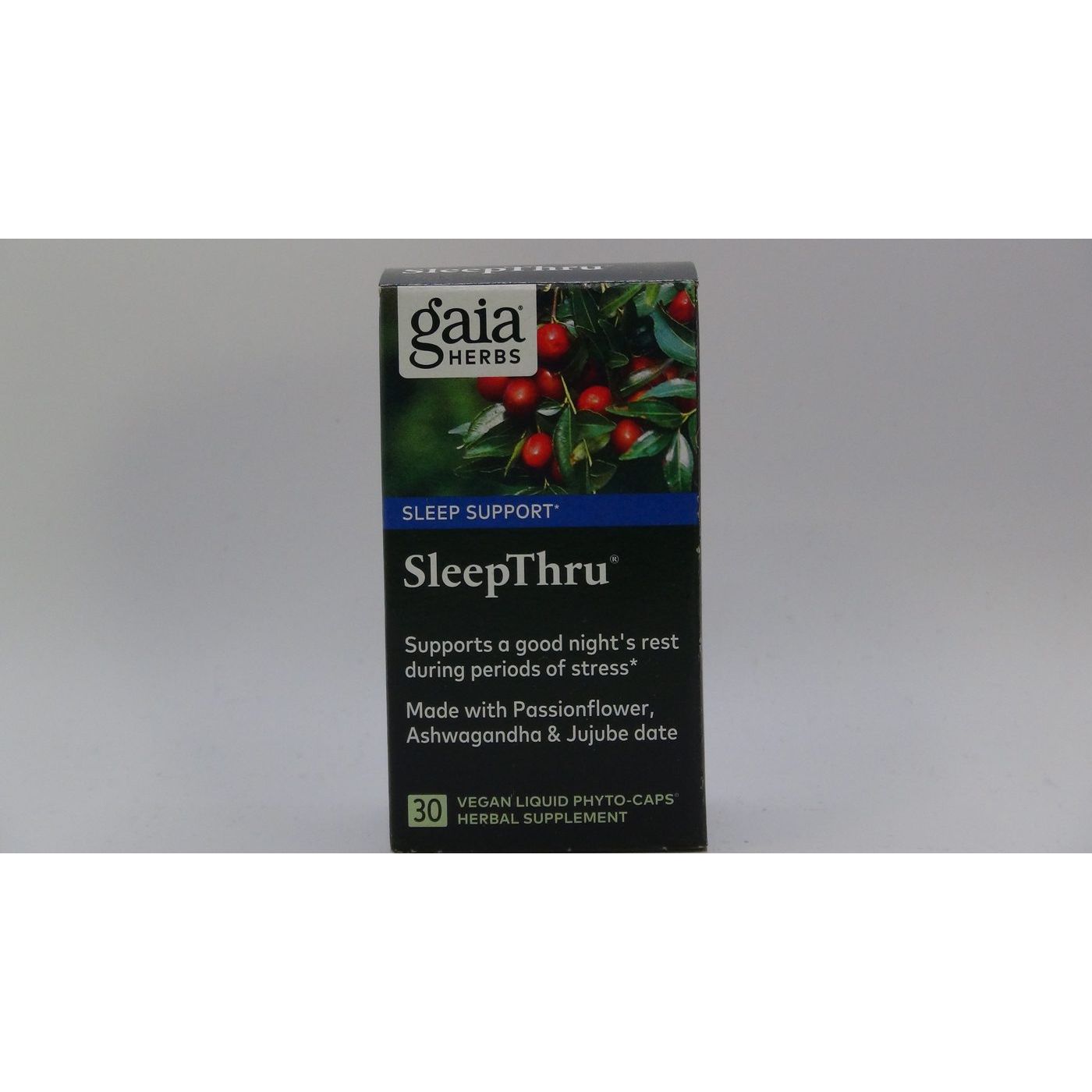 Gaia Herbs SleepThru Sleep Maintenance - Natural Sleep Support Supplement - 120 Vegan Liquid Phyto-Capsules (60-Day Supply)