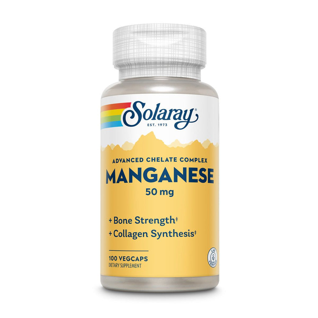 Solaray Manganese Supplement 50 mg- 100 Count