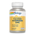 Solaray Calcium Magnesium Zinc Supplement, with Cal & Mag Citrate, Strong Bones & Teeth Support, Easy to Swallow Capsules, Vegan, 60 Day Money Back Guarantee, 25 Servings, 100 VegCaps